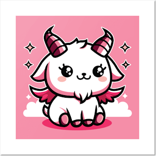 Cute Baphomet Satan Goat Posters and Art